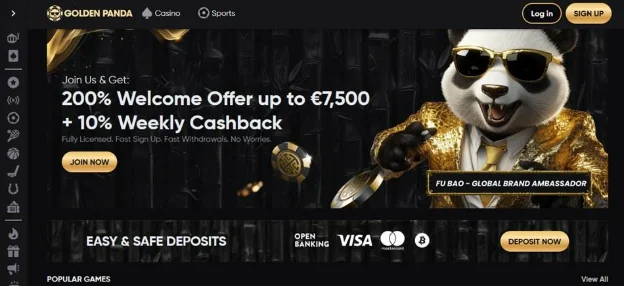 Golden Panda – krijg elke week 10% van je verliezen terug 